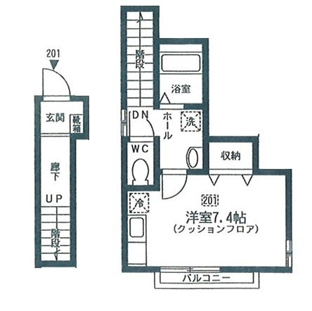 トレス長崎 の間取り