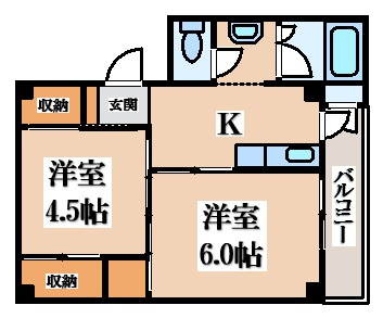 【間取り】 | ビレッジハウス粟生