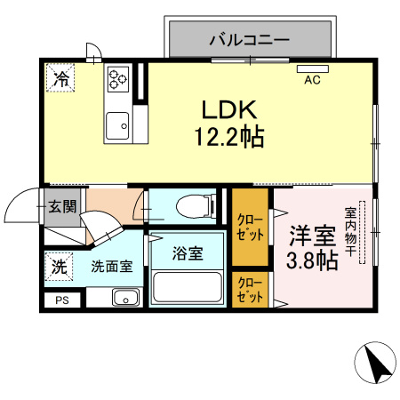 グランシャリオ須屋Ⅱの間取り