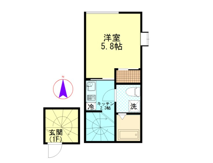 リーテンリュカ西新井の間取り