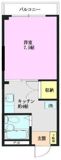 【間取り】 | 第二大洋ハイツ | 反転タイプ