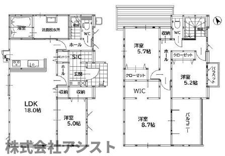 飯塚市潤野13期2号棟の間取り|写真、設備、間取りは現状を優先します。