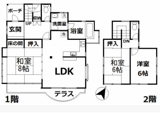 【間取り】 | エンゼルフォレスト赤沢望洋台　戸建