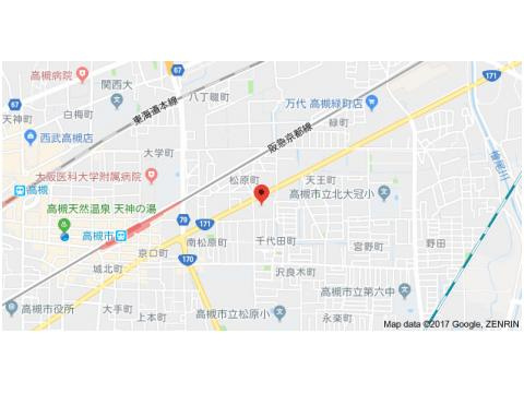 高槻センチュリーマンションの地図