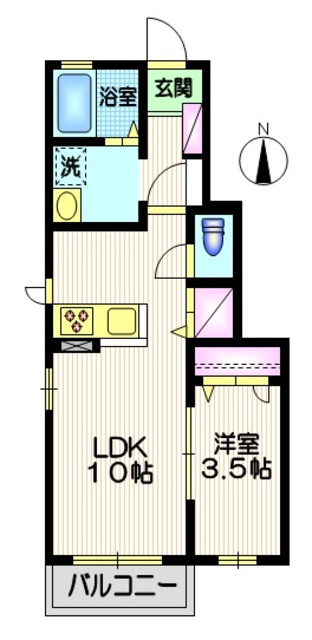 Ｔｈｉｓｔｌｅの間取り|【間取り】　角部屋2面採光