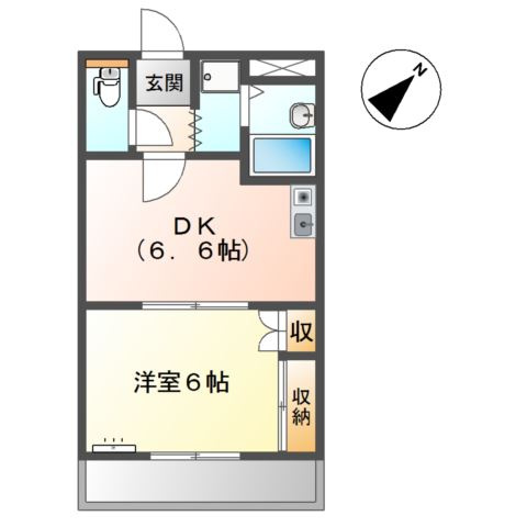 スカイウィング草間の間取り
