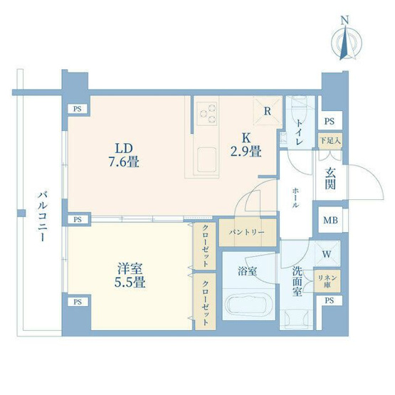 【間取り】 | ＡＸＡＳ品川大井町