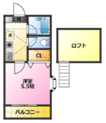 リミエール住吉の間取り|大型ロフト付き♪