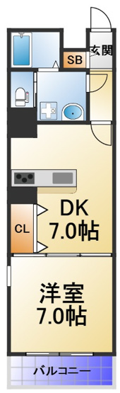 【間取り】 | FUKUE BLD松ヶ枝町