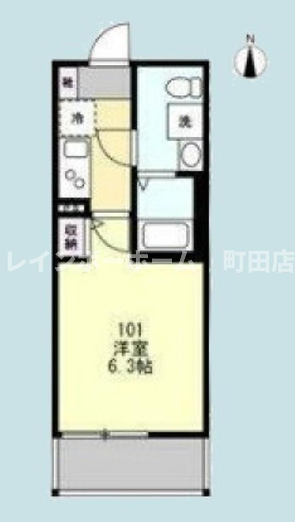 ベイルーム六会日大前※初期費用分割後払いサービス利用可能物件の間取り