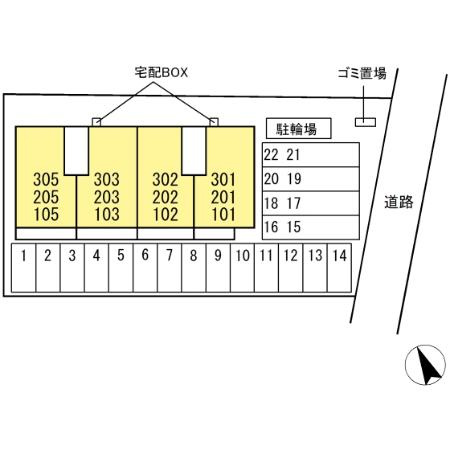 (仮称)D-ROOM東京塚の区画図