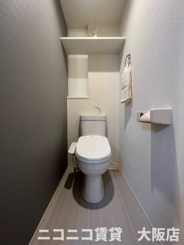 京都市伏見区桃山町西町のアパートのトイレ|CG画像です。家具家電付きではありません