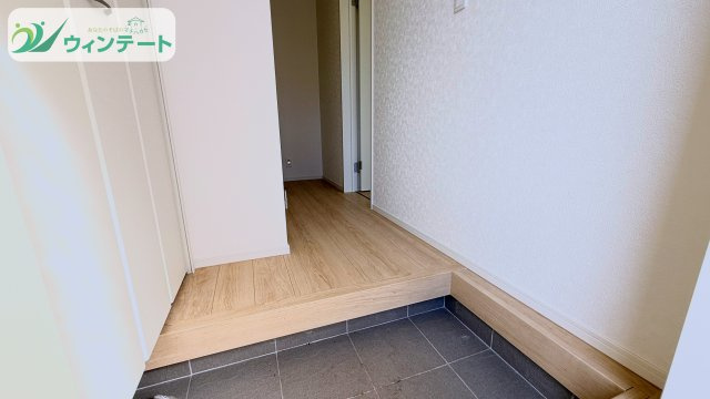 常総市本石下第12　新築戸建の前面道路含む現地写真|見通しの良い前面道路で、お子様の通学も安心。閑静な住宅街に位置する好立地です♪