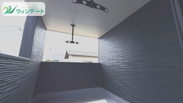 石岡市石岡3期　新築戸建のバルコニー|広さにゆとりのあるルーフバルコニー。空を近くに感じながら、心安らぐ時間をお過ごしいただけます。