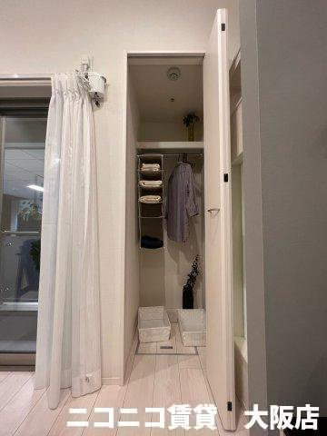 京都市伏見区桃山町西町のアパートの収納|モデルルームイメージのため、現況を優先いたします。