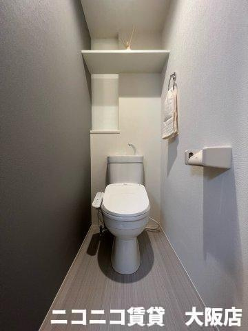 京都市伏見区桃山町西町のアパートのトイレ|CG画像です。家具家電付きではありません