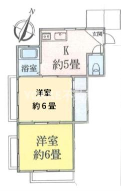 座間市相模が丘５丁目のアパートの間取り