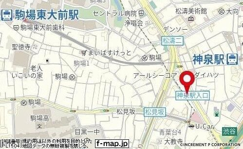 菱和パレス渋谷西の地図