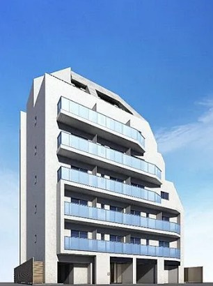 【外観パース】 | シーズンフラッツ新高円寺 | 鉄筋コンクリート造のがっちりとした建物。