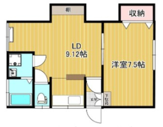 【間取り】 | 第２岡部アパート | 間取りです。