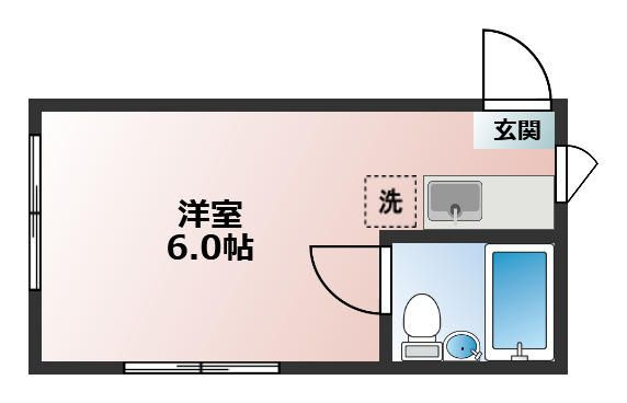 ハイム中井の間取り|間取りです。