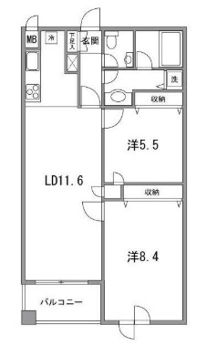 虎ノ門マリンガーデンの間取り