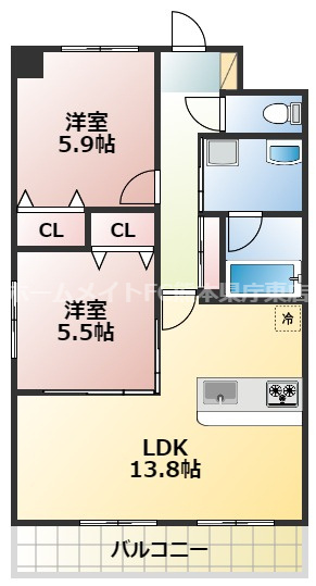 サムティ西熊本の間取り