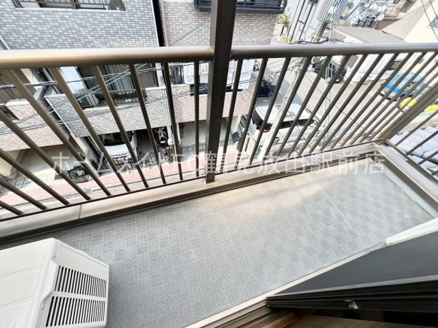 大阪市城東区鴫野東３丁目の賃貸マンションのバルコニー