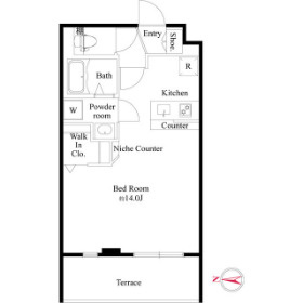 CRESCENT COURTの間取り