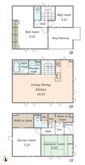 【間取り】 | 代沢3丁目リフォーム中古戸建