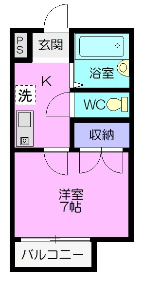 小呂ハイツの間取り