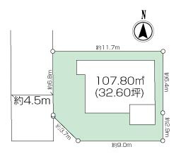 ～解体更地渡し～大矢部5丁目建築条件無し売地の画像