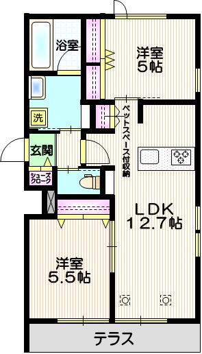 （仮称）戸田市美女木メゾンの間取り