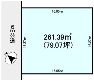 筑西市みどり町１丁目の土地図