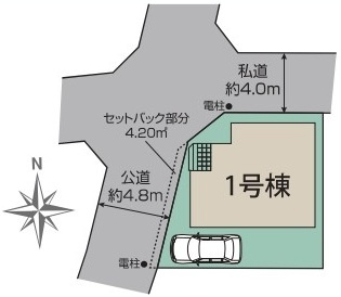 船橋市芝山５丁目　新築戸建ての区画図|区画図です♪
