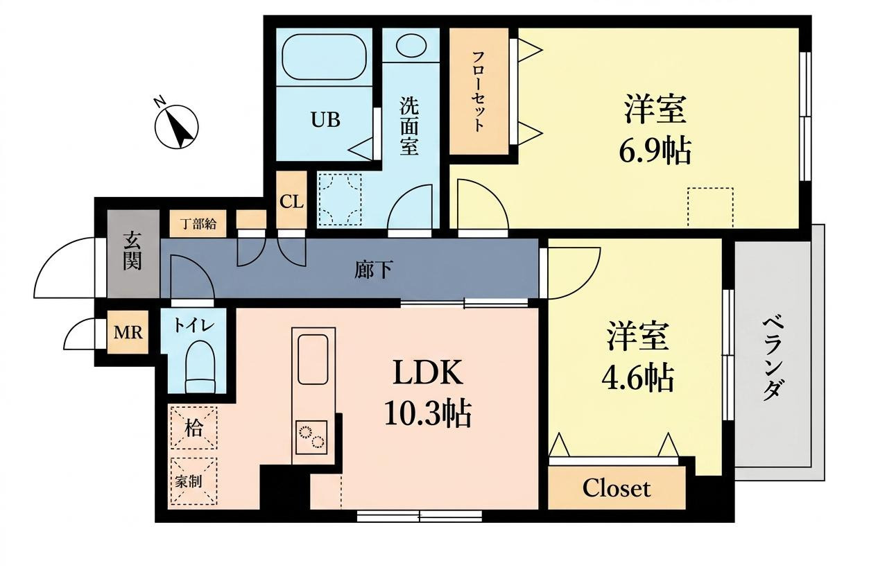 Ｔｈｅ　Ｏｒｃｈｉｄ　Ｍａｎｏｒの間取り