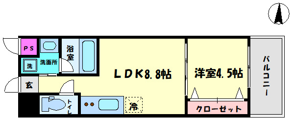 Warm天下茶屋の間取り|Warm天下茶屋　間取り