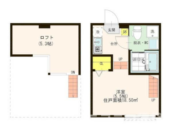 江戸川区船堀７丁目のアパートの間取り|

