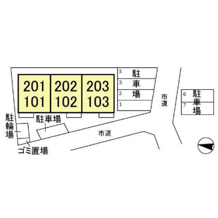 ローズコート･Ｍの区画図