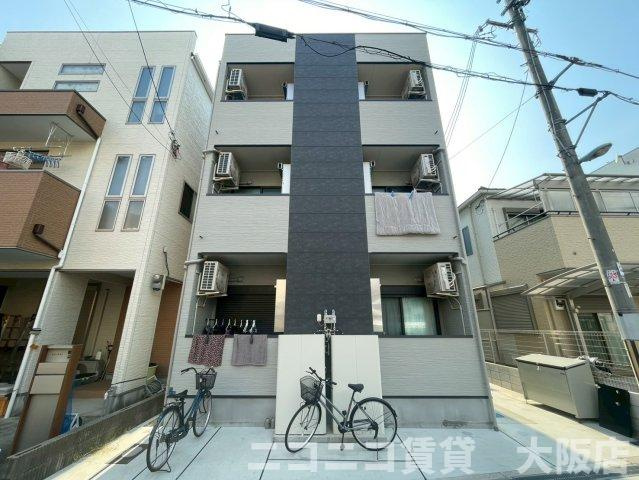 大阪市旭区清水５丁目のアパートの外観