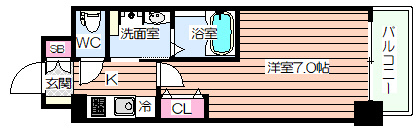 【間取り】 | ジュネーゼみなと弁天町