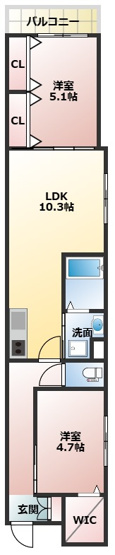 【間取り】 | ワンライフ私市