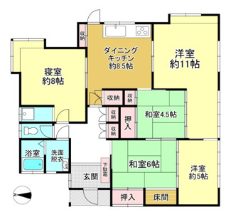 【間取り】 | 大津市花園町4-　中古戸建