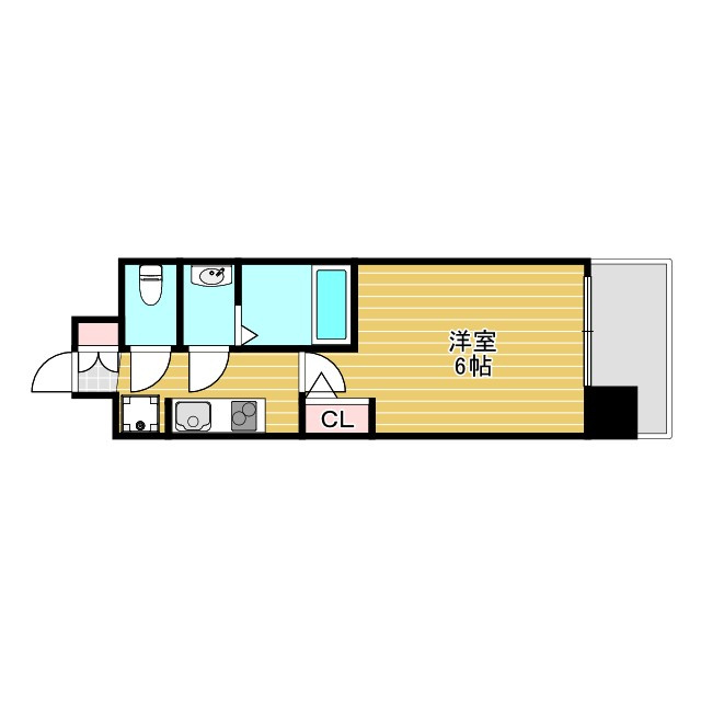 エグゼ江坂の間取り