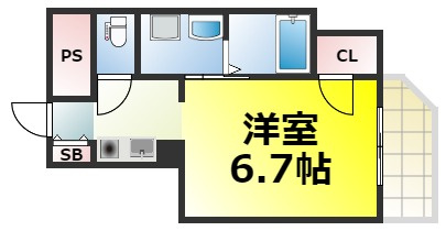 【間取り】 | グランパシフィック芦原橋駅前 仲介手数料無料