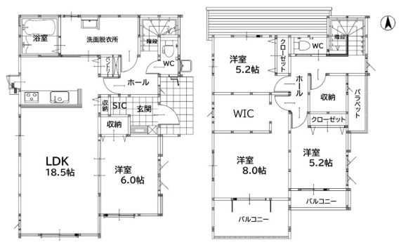 飯塚市秋松6期の間取り