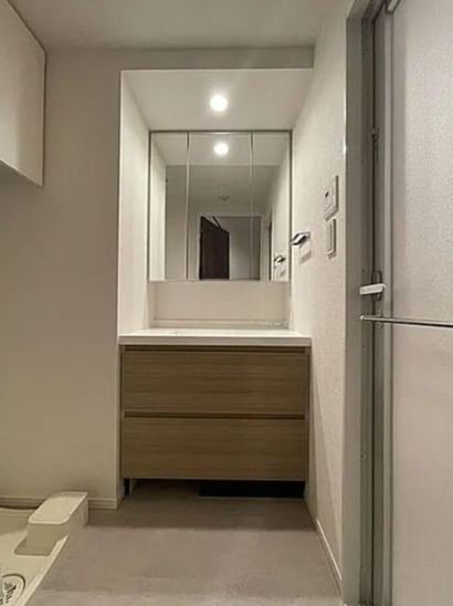 【洗面所】パークアクシス市谷左内町 