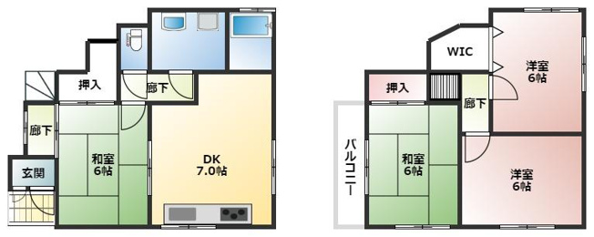 【間取り】 | 南河内郡太子町山田481-8