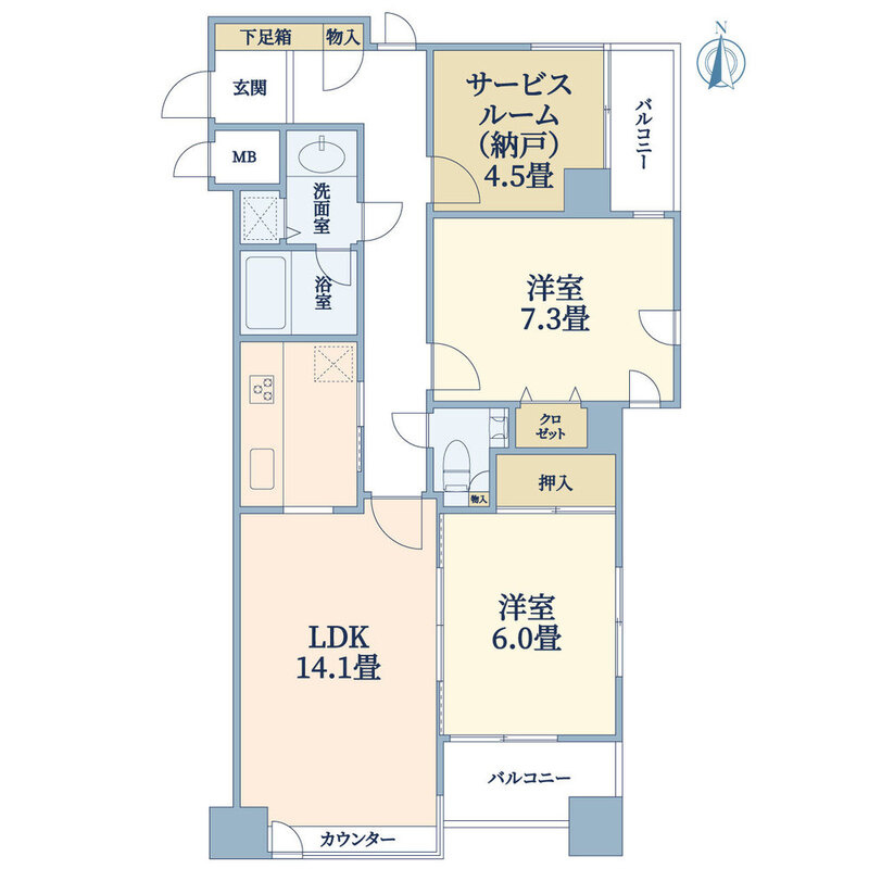 グラシオーズ芦刈山の間取り