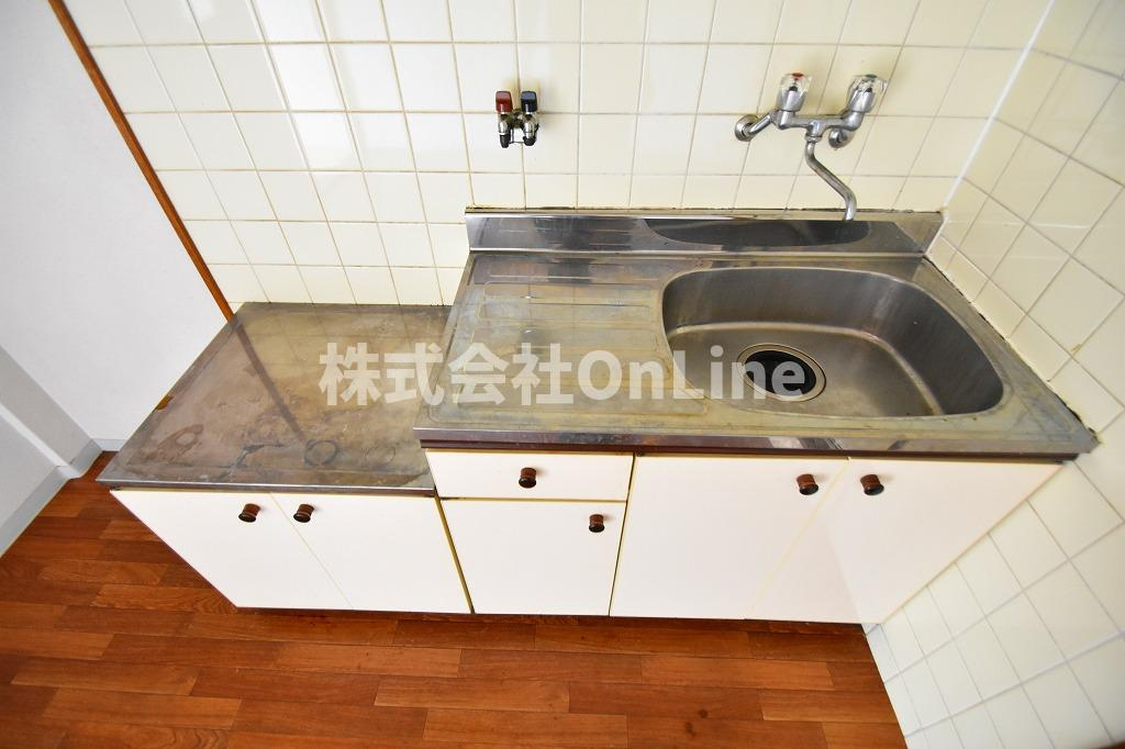 東大阪市中野２丁目の賃貸マンションのキッチン